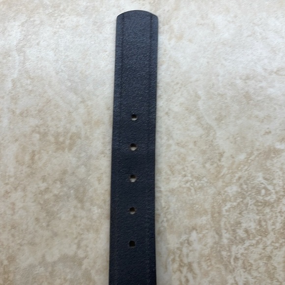 Fossil Jeans Men’s Belt Genuine Leather Silver Tone Buckle Casual Black Size M - Picture 8 of 12